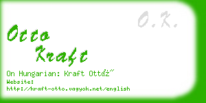 otto kraft business card